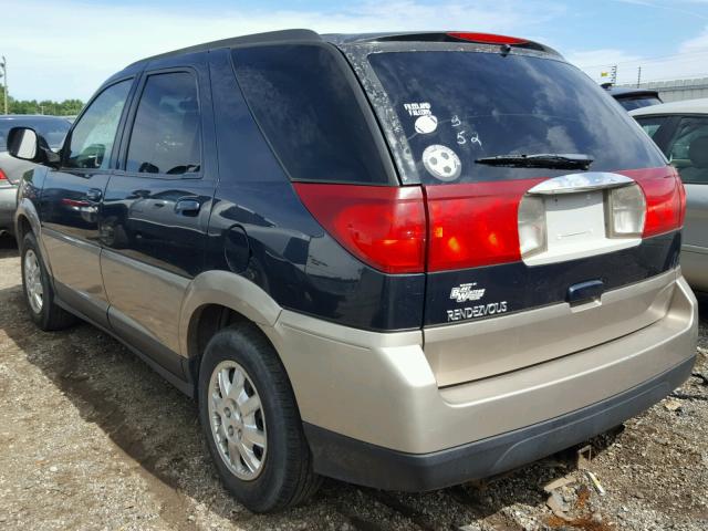 3G5DA03E54S581782 - 2004 BUICK RENDEZVOUS TWO TONE photo 3