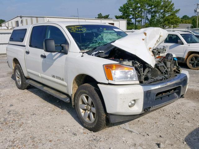 1N6BA0EC7DN301007 - 2013 NISSAN TITAN S WHITE photo 1