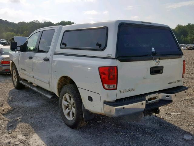 1N6BA0EC7DN301007 - 2013 NISSAN TITAN S WHITE photo 3