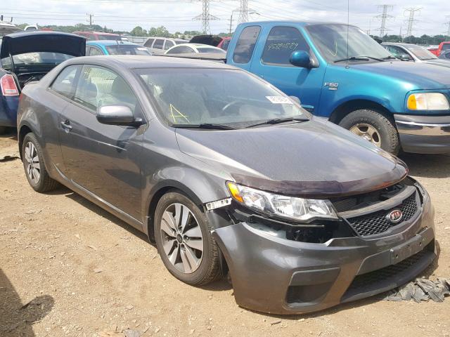 KNAFU6A23D5681925 - 2013 KIA FORTE EX GRAY photo 1