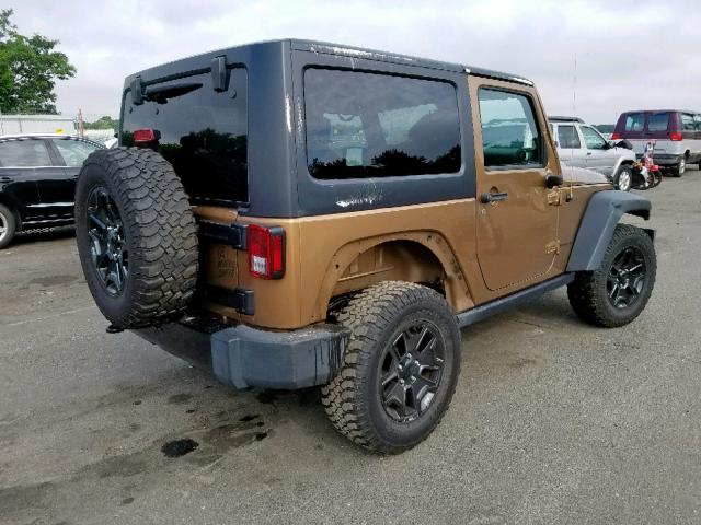 1C4AJWAG7FL674976 - 2015 JEEP WRANGLER S BROWN photo 4