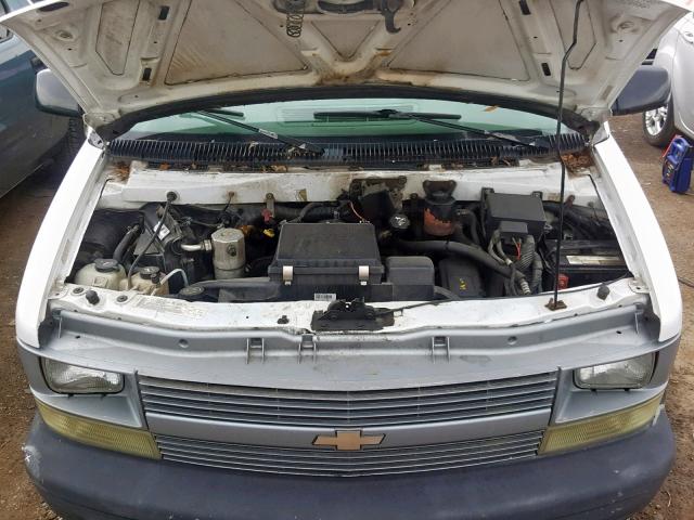 1GCDM19X55B130444 - 2005 CHEVROLET ASTRO WHITE photo 7