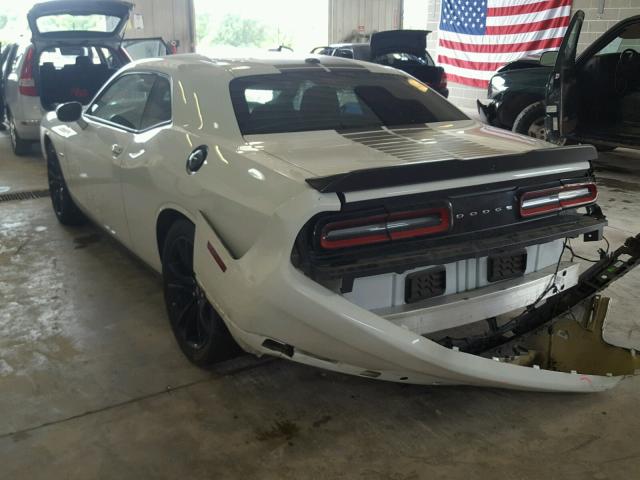 2C3CDZBT9HH560642 - 2017 DODGE CHALLENGER WHITE photo 3