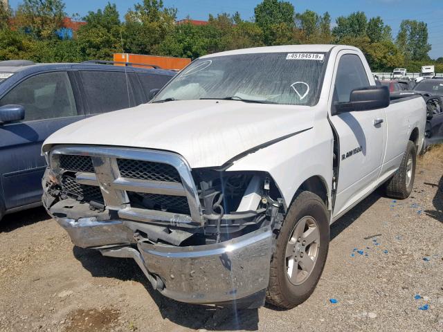 3C6JD6EP9CG116323 - 2012 DODGE RAM 1500 S WHITE photo 2