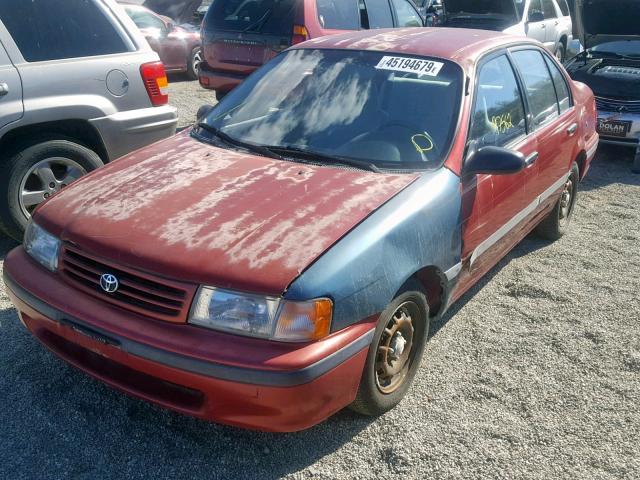 JT2EL43A3N0197867 - 1992 TOYOTA TERCEL DEL RED photo 2