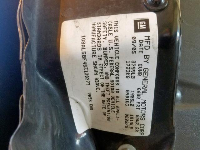 1G8AL58F46Z130377 - 2006 SATURN ION LEVEL WHITE photo 10