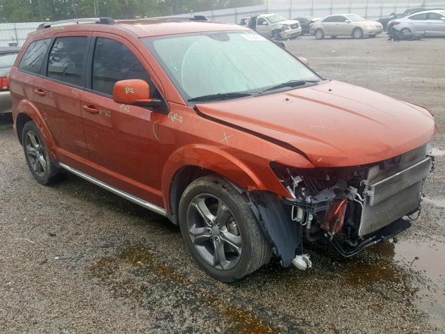 3C4PDCGGXET278339 - 2014 DODGE JOURNEY CR ORANGE photo 1