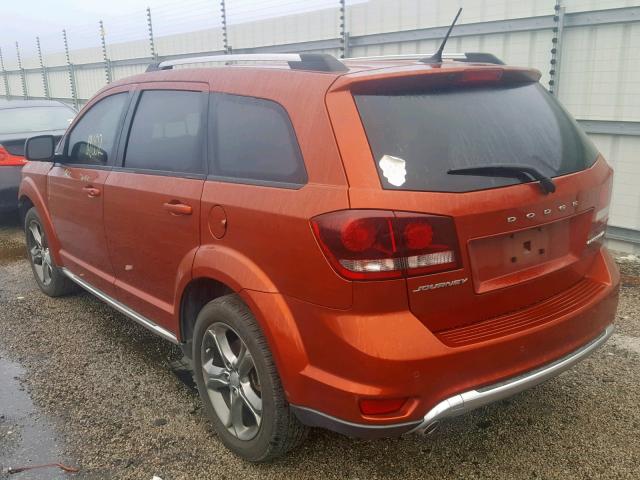 3C4PDCGGXET278339 - 2014 DODGE JOURNEY CR ORANGE photo 3