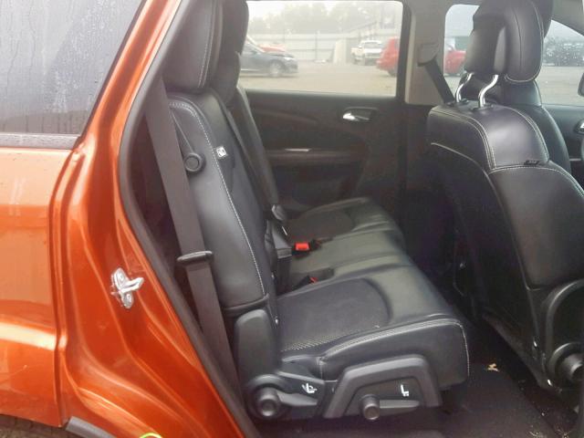 3C4PDCGGXET278339 - 2014 DODGE JOURNEY CR ORANGE photo 6