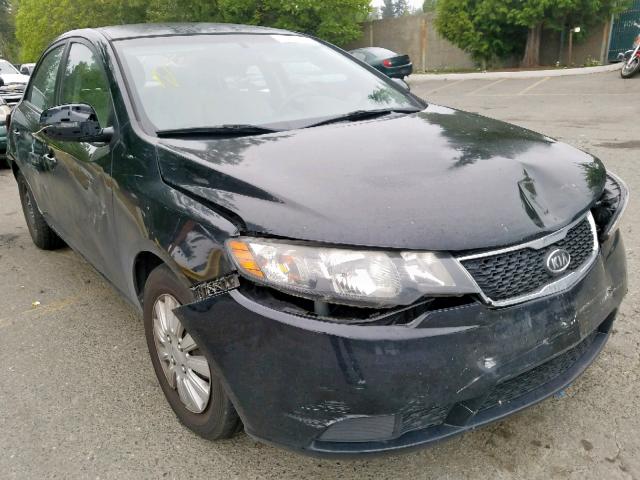 KNAFU4A28C5548757 - 2012 KIA FORTE EX BLACK photo 1