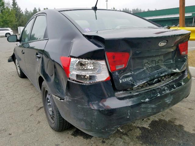 KNAFU4A28C5548757 - 2012 KIA FORTE EX BLACK photo 3