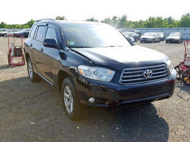 5TDJK3EH4AS030437 - 2010 TOYOTA HIGHLANDER BLACK photo 1