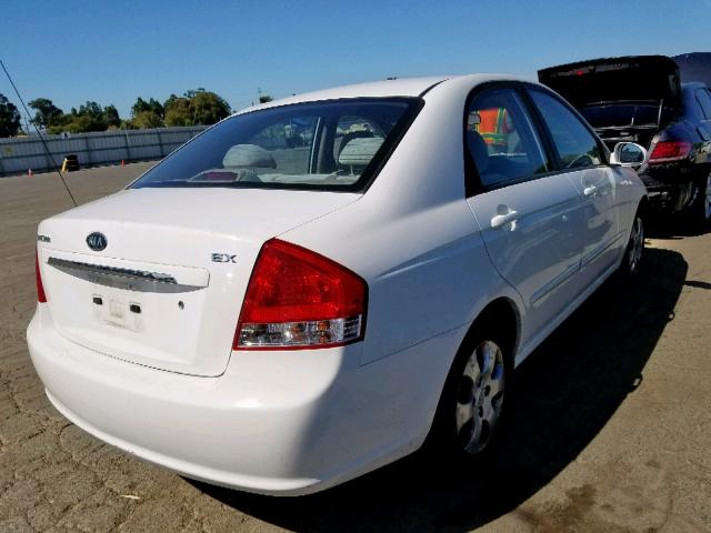 KNAFE222895663836 - 2009 KIA SPECTRA EX WHITE photo 4