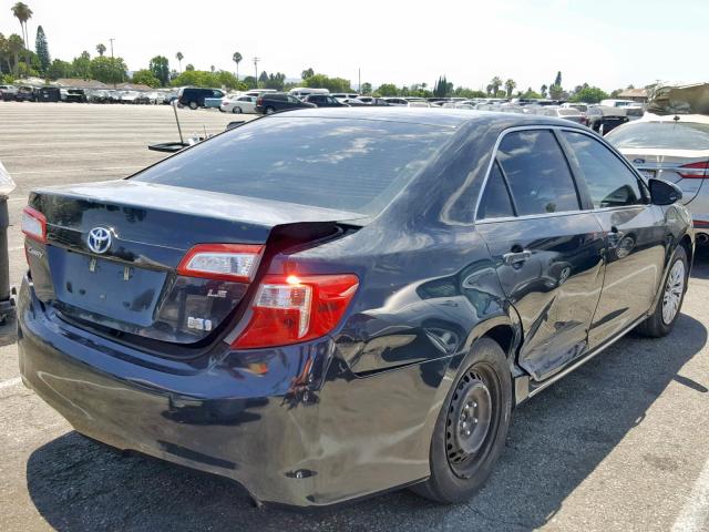 4T1BD1FK0EU116628 - 2014 TOYOTA CAMRY HYBR BLACK photo 4