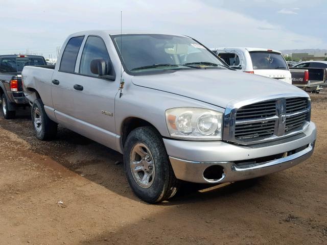 1D7HA18N78S585347 - 2008 DODGE RAM 1500 S GRAY photo 1