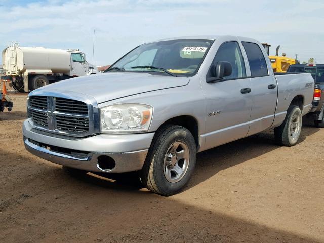 1D7HA18N78S585347 - 2008 DODGE RAM 1500 S GRAY photo 2