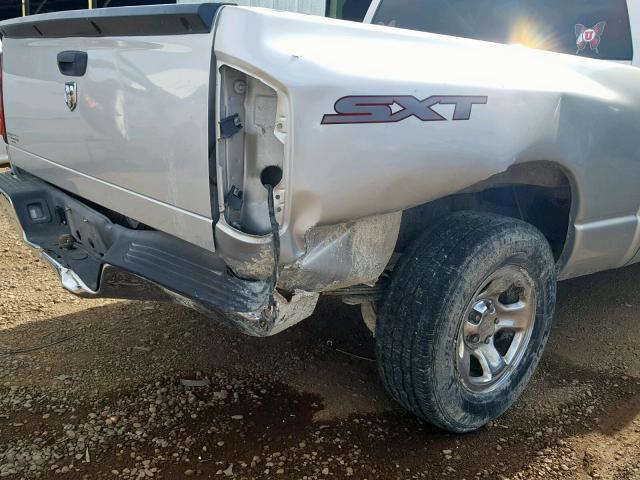 1D7HA18N78S585347 - 2008 DODGE RAM 1500 S GRAY photo 9