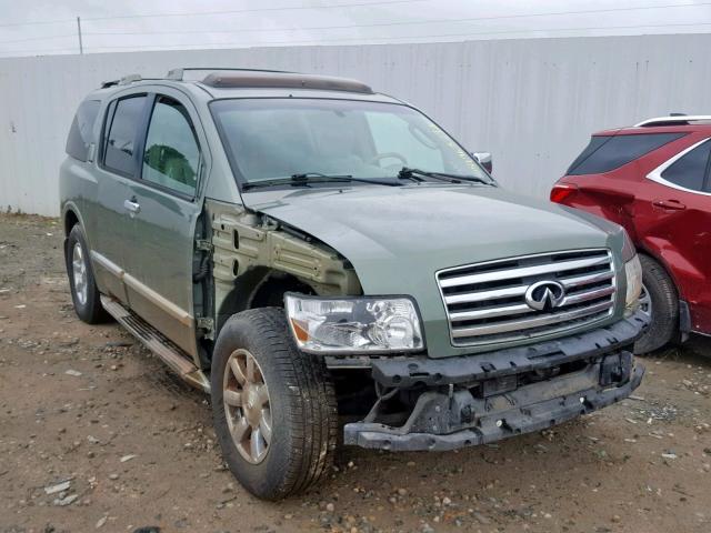 5N3AA08C14N805016 - 2004 INFINITI QX56 GREEN photo 1