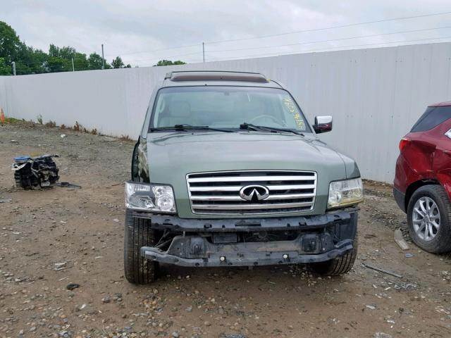 5N3AA08C14N805016 - 2004 INFINITI QX56 GREEN photo 9