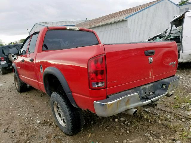 1D7HU18NX5S250764 - 2005 DODGE RAM 1500 S RED photo 3