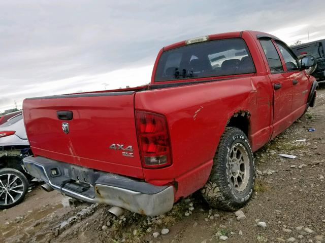 1D7HU18NX5S250764 - 2005 DODGE RAM 1500 S RED photo 4