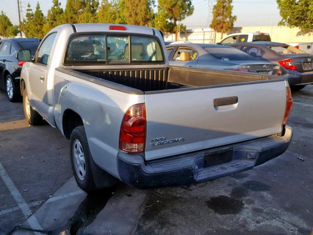 5TFNX4CN0DX029575 - 2013 TOYOTA TACOMA SILVER photo 3