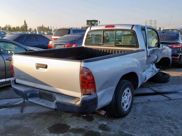 5TFNX4CN0DX029575 - 2013 TOYOTA TACOMA SILVER photo 4