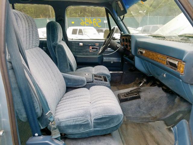 1GNGV26K4KF181373 - 1989 CHEVROLET SUBURBAN V BLUE photo 5