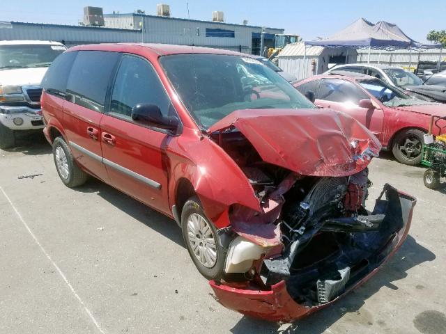 1A4GJ45R57B135784 - 2007 CHRYSLER TOWN & COU RED photo 1