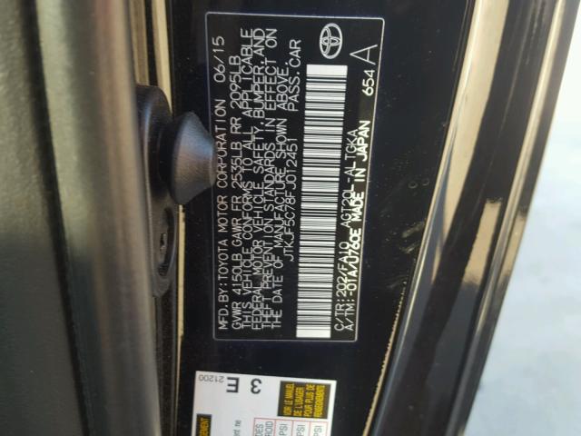 JTKJF5C78FJ012451 - 2015 TOYOTA SCION TC შავი ფოტო 10