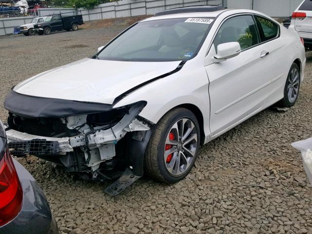 1HGCT2B80DA012248 - 2013 HONDA ACCORD EXL WHITE photo 2