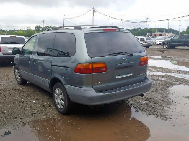 4T3ZF13C5WU049426 - 1998 TOYOTA SIENNA LE GRAY photo 3
