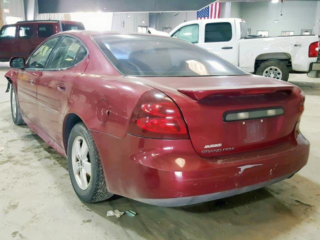 2G2WP552161119853 - 2006 PONTIAC GRAND PRIX RED photo 3