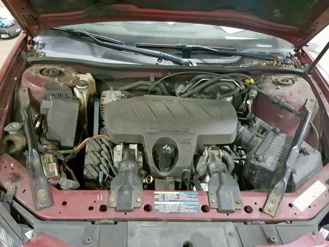 2G2WP552161119853 - 2006 PONTIAC GRAND PRIX RED photo 7
