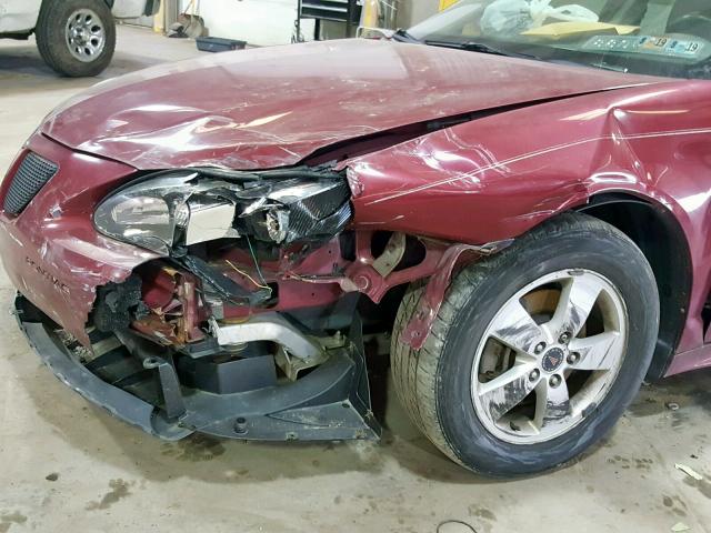 2G2WP552161119853 - 2006 PONTIAC GRAND PRIX RED photo 9