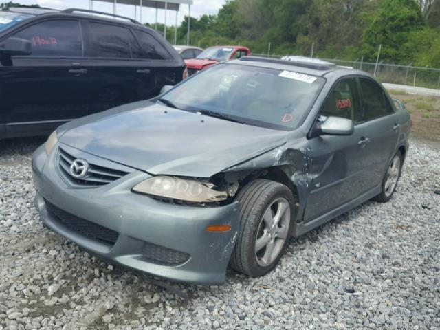 1YVHP80D255M01361 - 2005 MAZDA 6 S GRAY photo 2