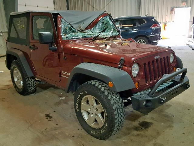 1J4AA2D17AL127905 - 2010 JEEP WRANGLER S RED photo 1