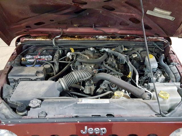 1J4AA2D17AL127905 - 2010 JEEP WRANGLER S RED photo 7