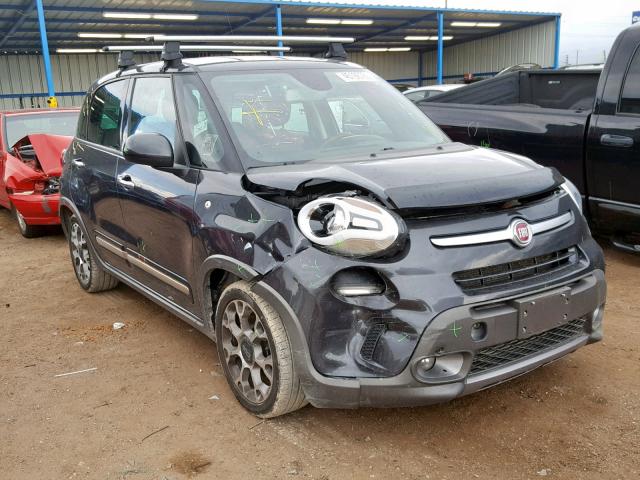 ZFBCFADH9EZ006130 - 2014 FIAT 500L TREKK BLACK photo 1