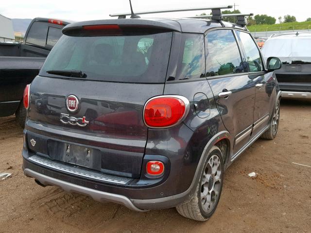 ZFBCFADH9EZ006130 - 2014 FIAT 500L TREKK BLACK photo 4