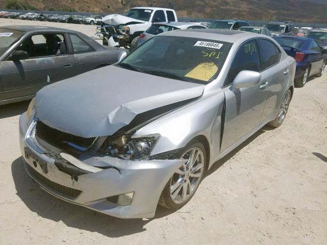 JTHBK262885061438 - 2008 LEXUS IS 250 SILVER photo 2