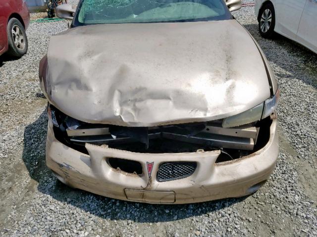 1G2WP52K53F109450 - 2003 PONTIAC GRAND PRIX GOLD photo 7