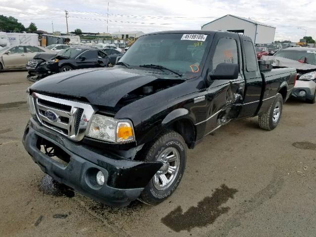 1FTYR14E79PA00876 - 2009 FORD RANGER SUP BLACK photo 2