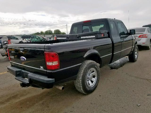 1FTYR14E79PA00876 - 2009 FORD RANGER SUP BLACK photo 4