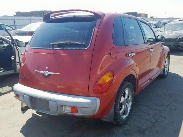 3C8FY4BB81T697252 - 2001 CHRYSLER PT CRUISER RED photo 4