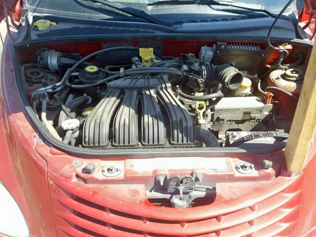 3C8FY4BB81T697252 - 2001 CHRYSLER PT CRUISER RED photo 7