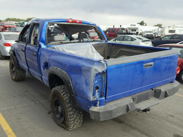 3D7KS28D97G712427 - 2007 DODGE RAM 2500 S BLUE photo 3