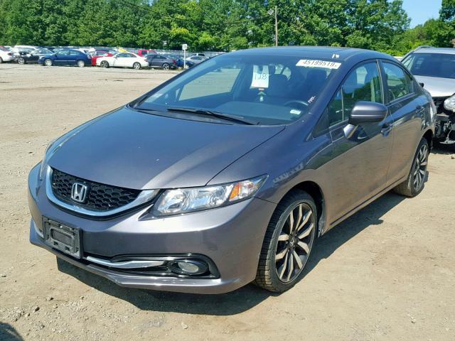 19XFB2F96FE255774 - 2015 HONDA CIVIC EXL 灰色 照片 2