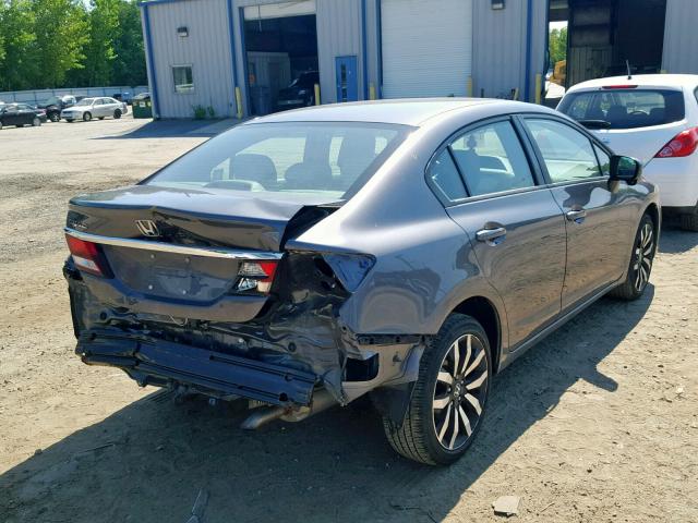 19XFB2F96FE255774 - 2015 HONDA CIVIC EXL 灰色 照片 4