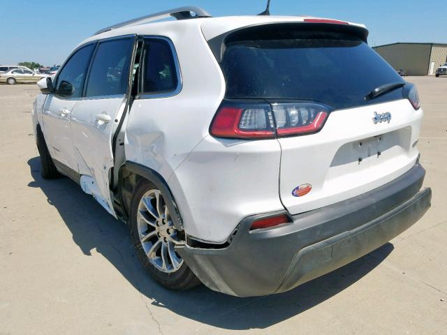 1C4PJLLB9KD232764 - 2019 JEEP CHEROKEE L WHITE photo 3